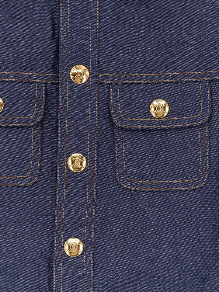 Celine Women Denim Mini Chemisier/Dress