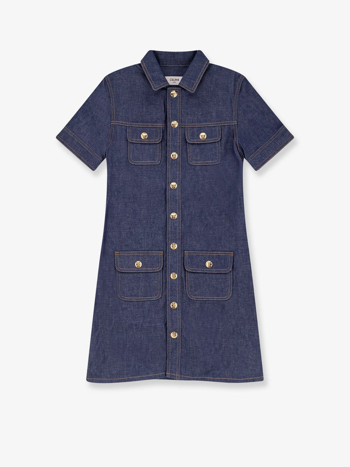 Celine Women Denim Mini Chemisier/Dress