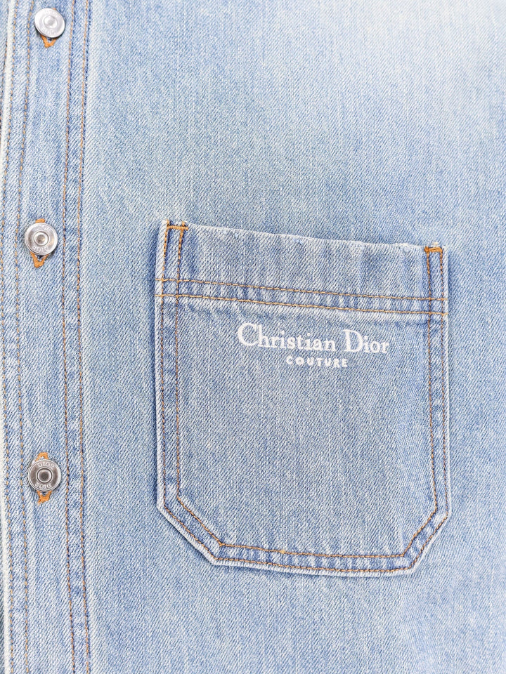 Dior Men Denim Shirt/Jacket With Madras Lining