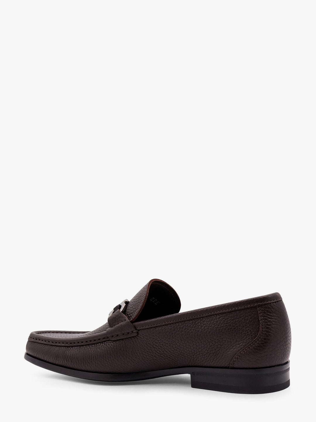 Ferragamo Men Grandioso Leather Loafer With Gancini Detail