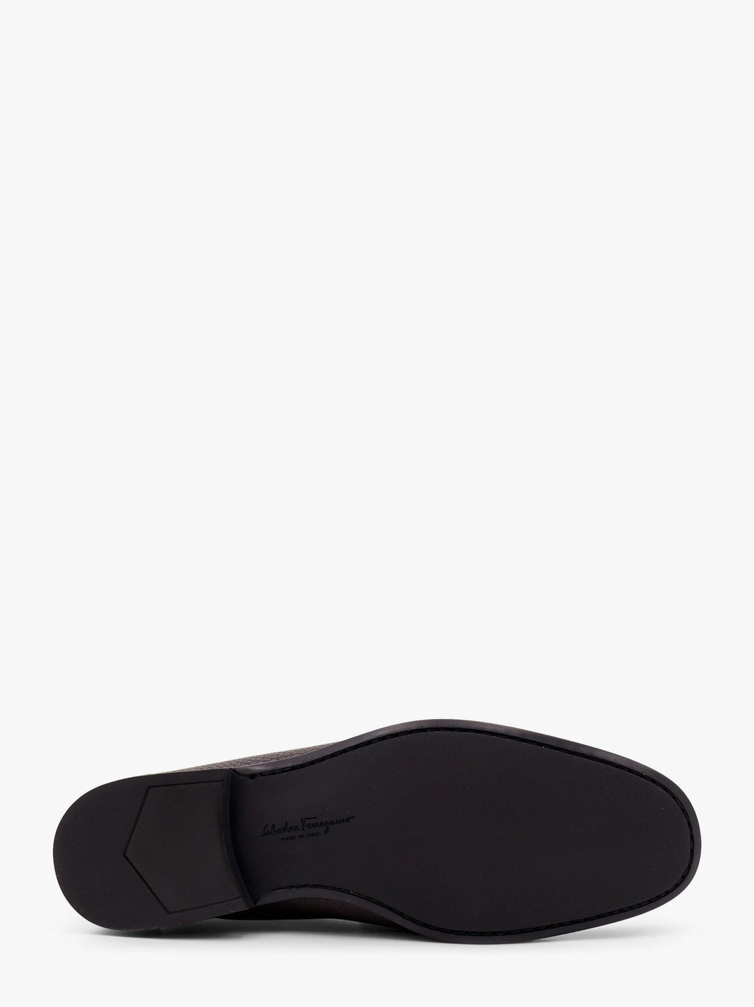 Ferragamo Men Grandioso Leather Loafer With Gancini Detail