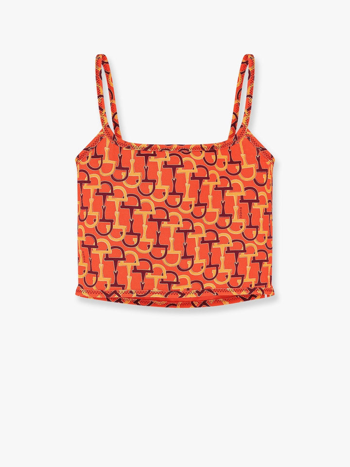 Gucci Women Cotton Top With Iconic Horsebit Motif