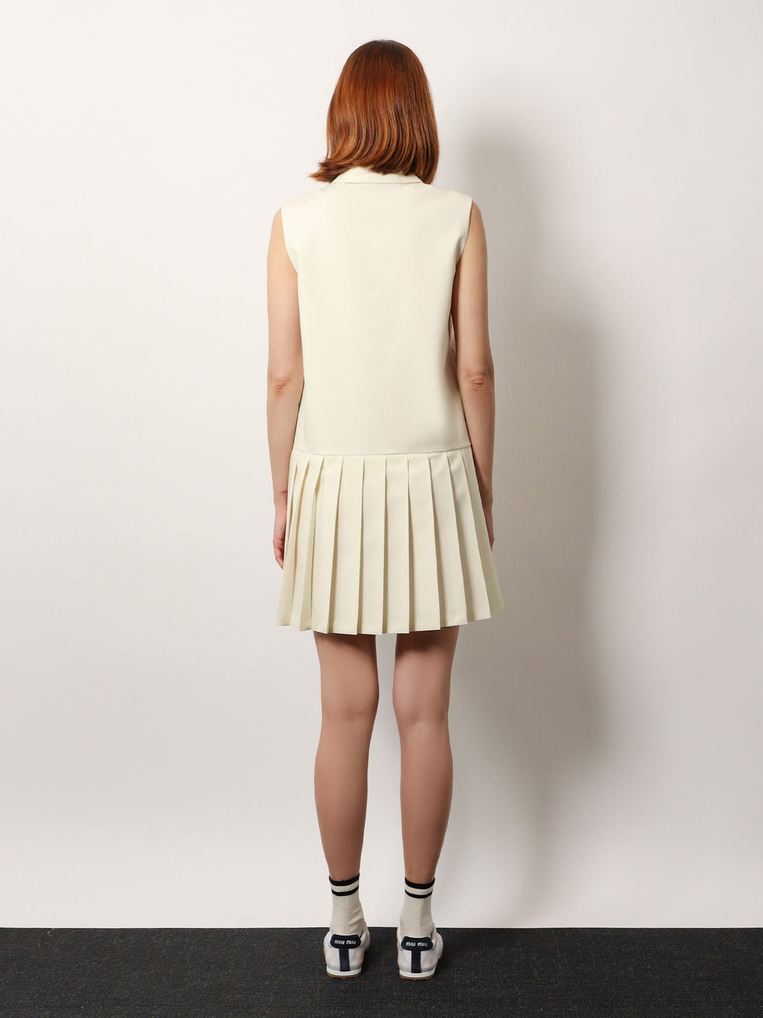 Miu Miu Women Virgin Wool And Mohair Short Dress