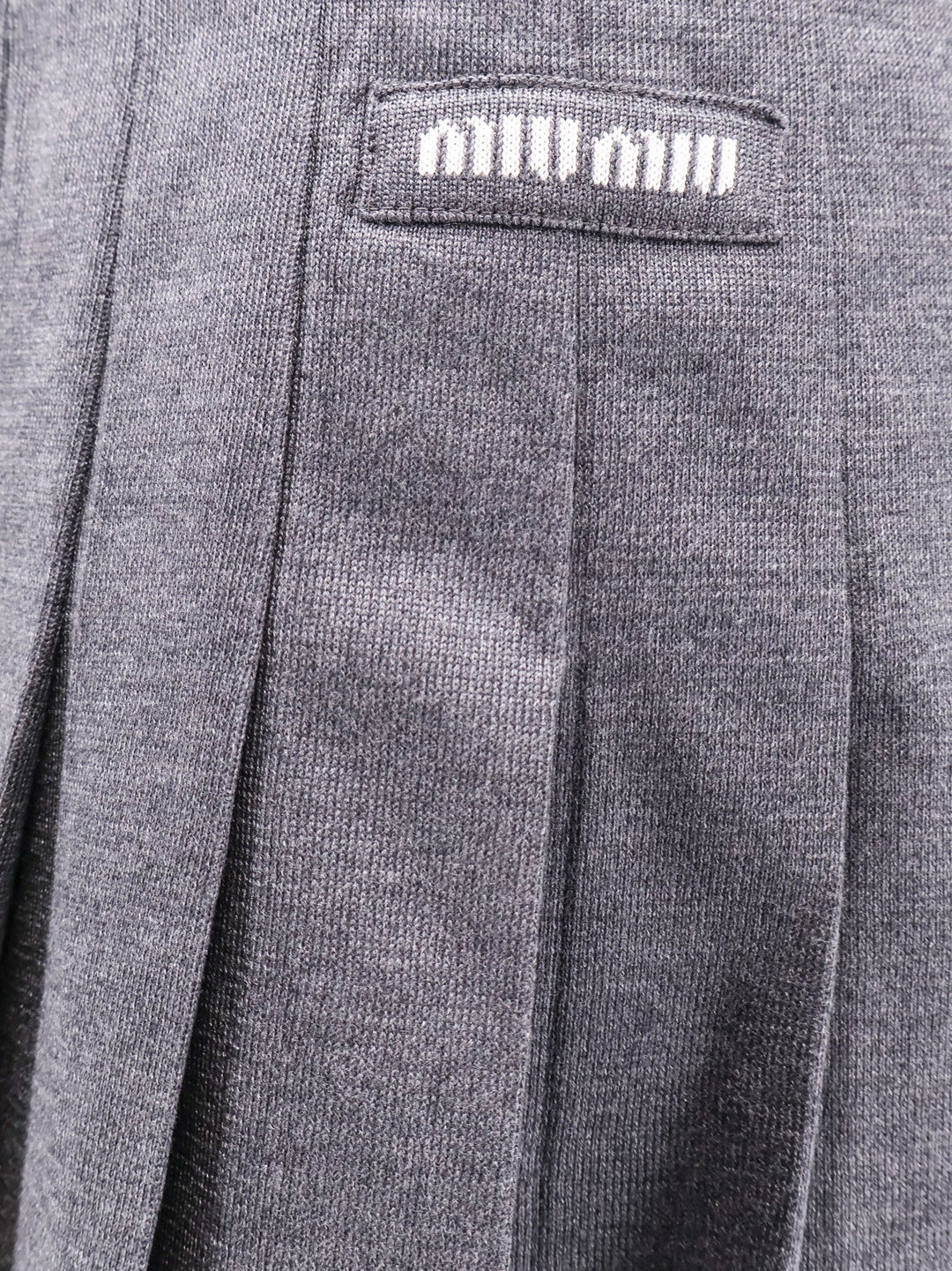 Miu Miu Women Recycled Silk Pleated Skirt