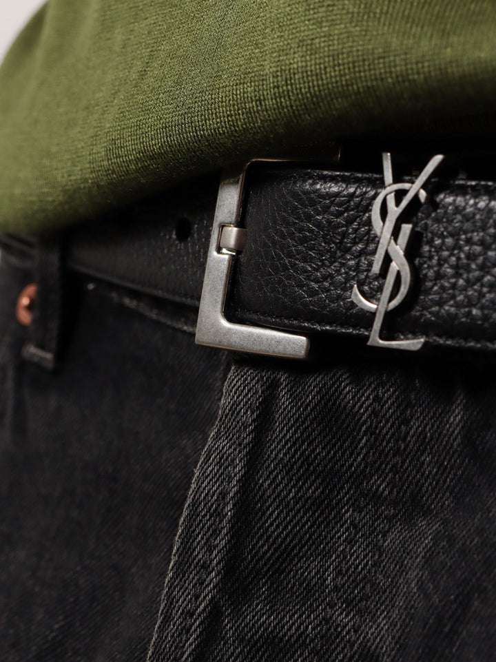 Saint Laurent Men Leather Belt