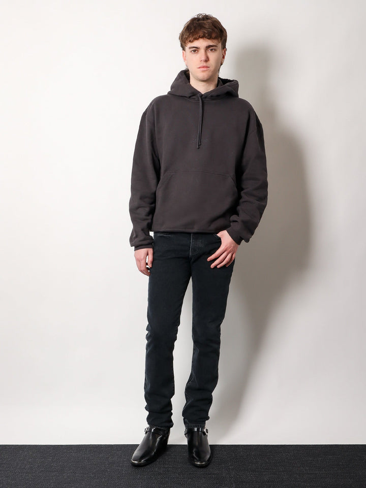 Saint Laurent Men Organic Cotton Sweatshirt With Frontal Logo Embroidery