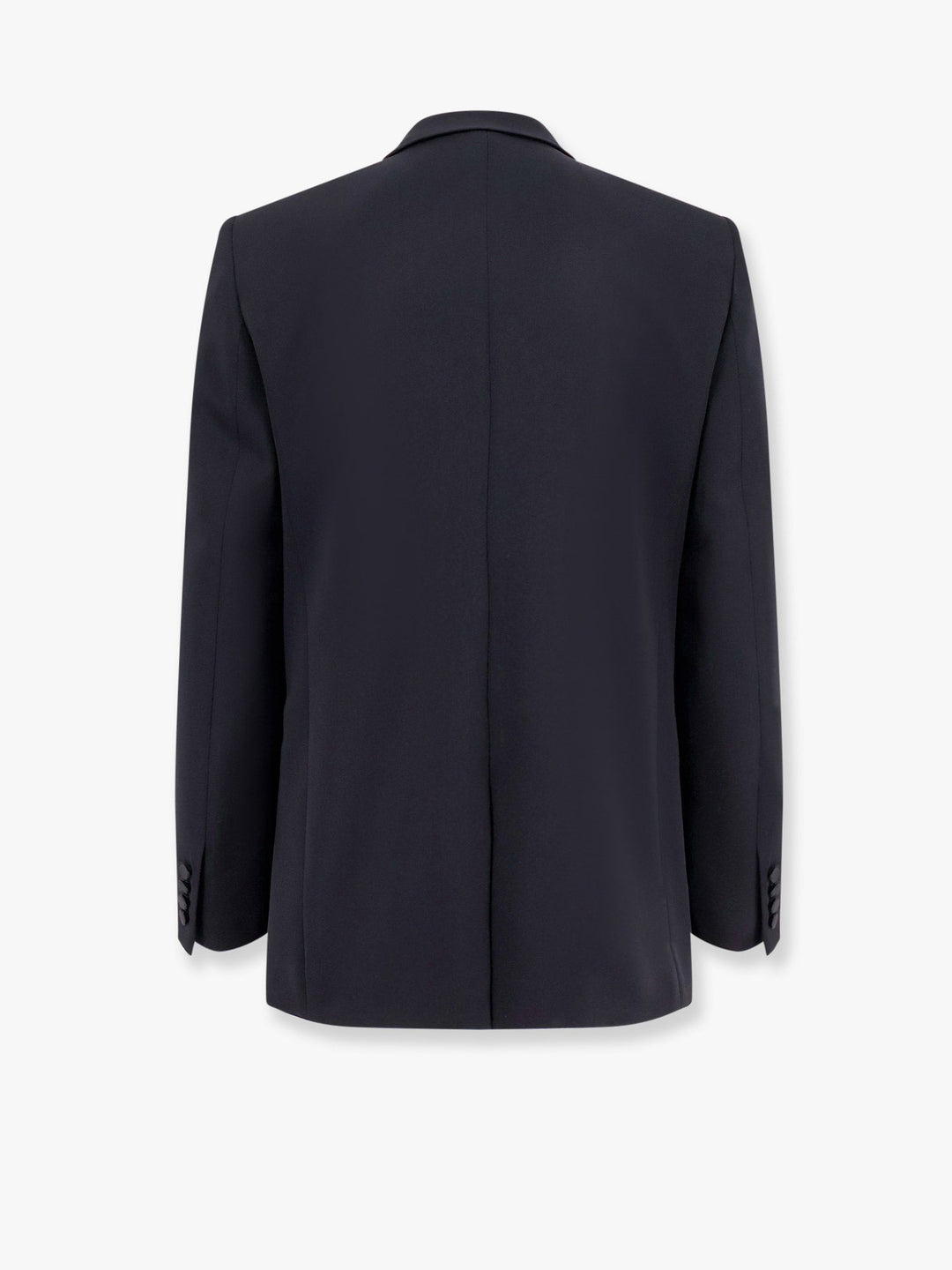 Saint Laurent Men Certified Wool Blazer With Satin Lapel