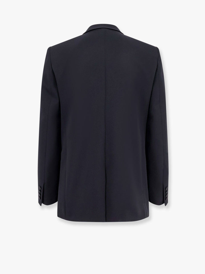 Saint Laurent Men Certified Wool Blazer With Satin Lapel