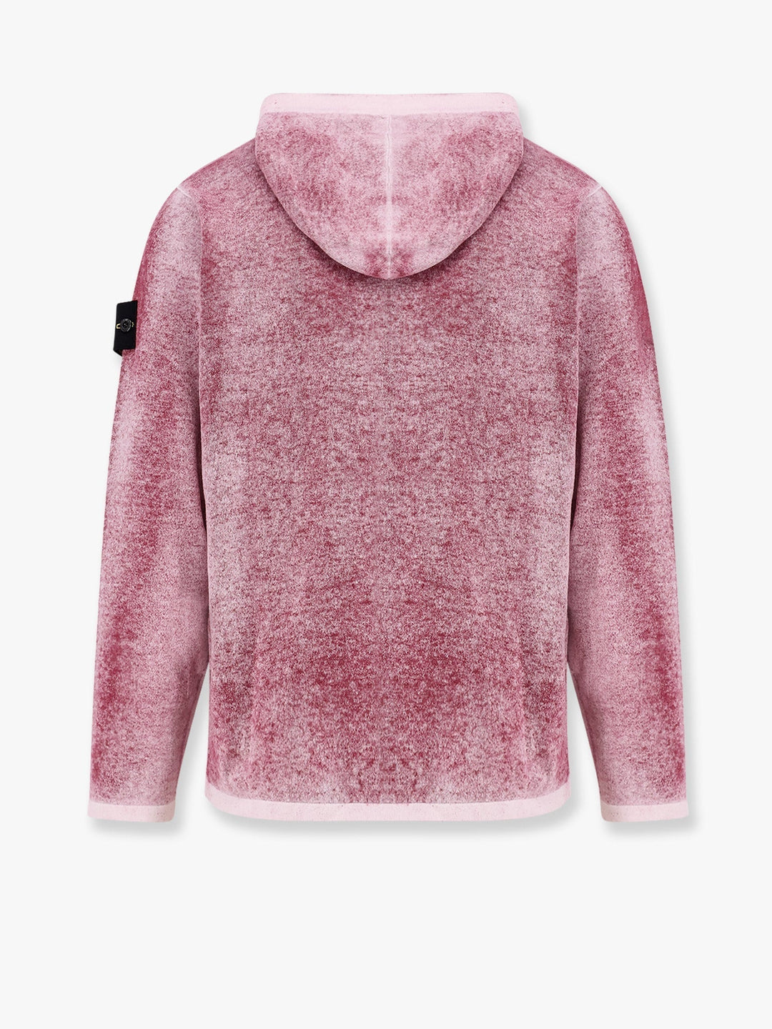 Stone Island Men Cotton Reversible Sweater With Iconic Logo Patch