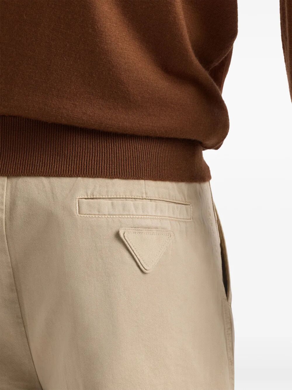 Prada Men Vintage-Effect Cotton Bermudas