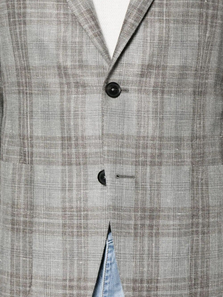 Zegna Men Wool And Silk Blend Jacket