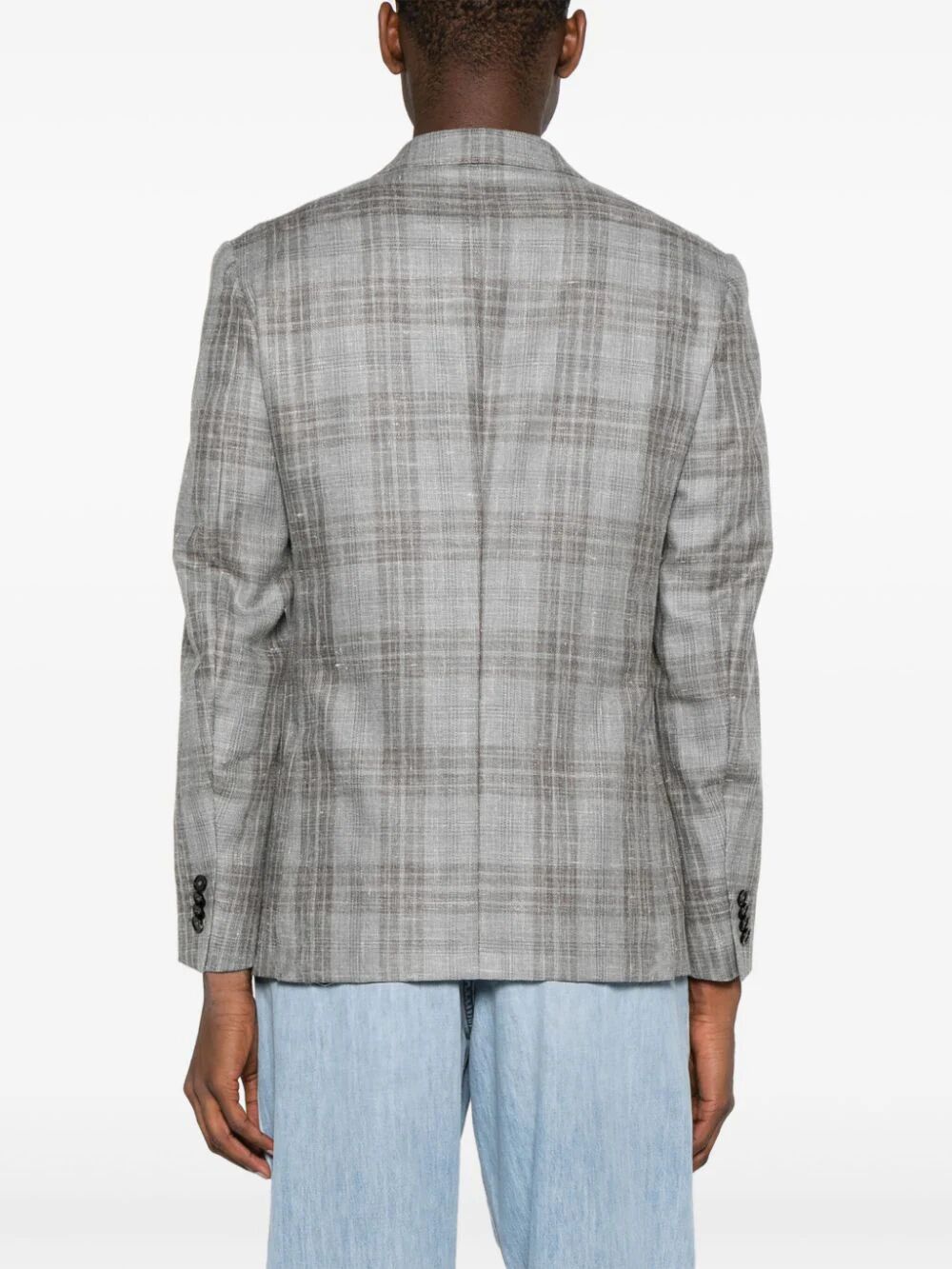 Zegna Men Wool And Silk Blend Jacket