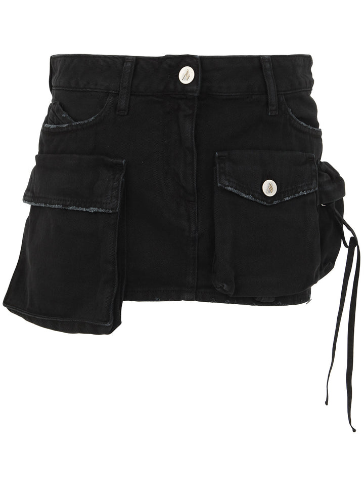 The Attico Women Fay Denim Mini Skirt
