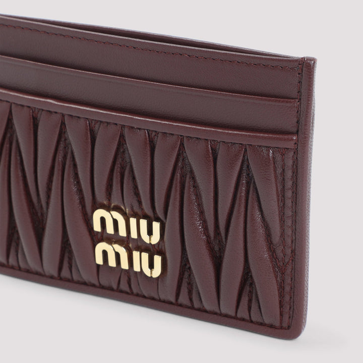 Miu Miu Lamb Leather Cardholder Women