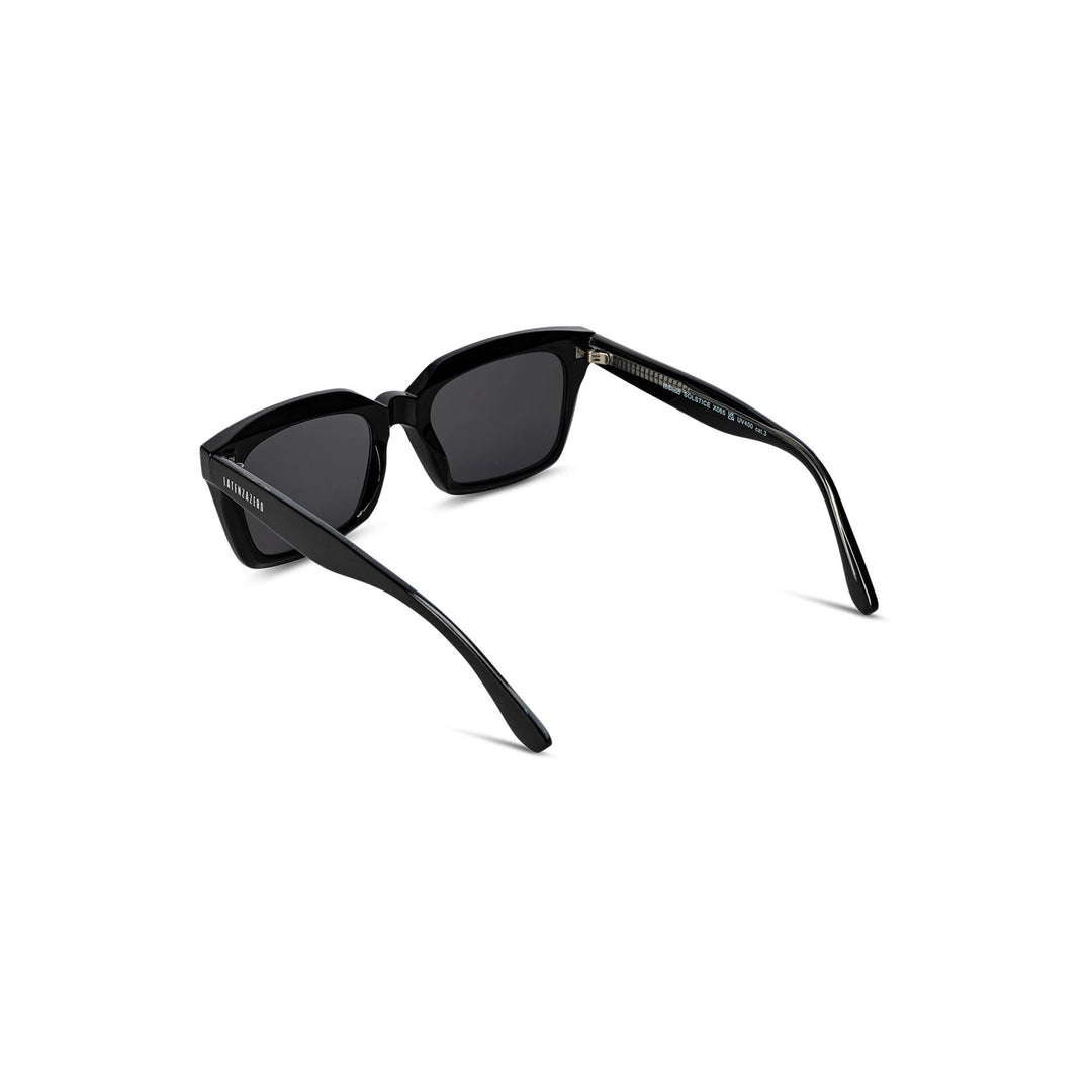 Black stylish Italian designed affordable sunglasses with UV protection.
