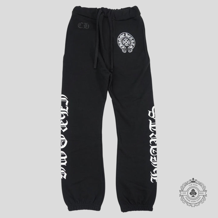 Chrome Hearts Horseshoe Logo Sweatpants in Black