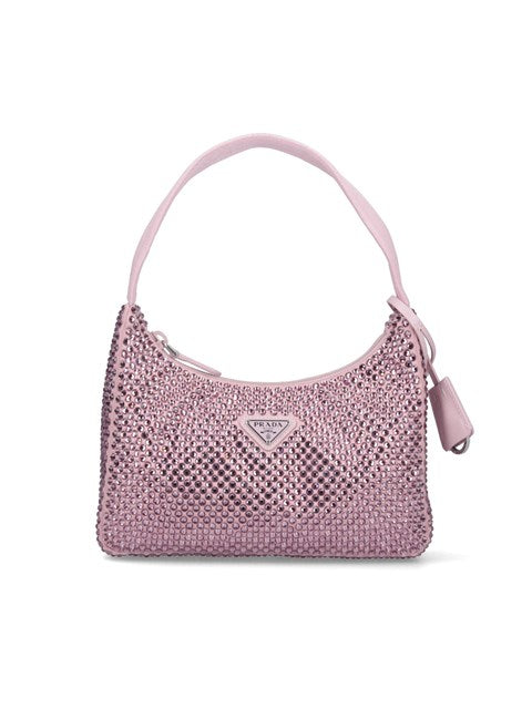 Prada Women Rhinestone Mini Bag