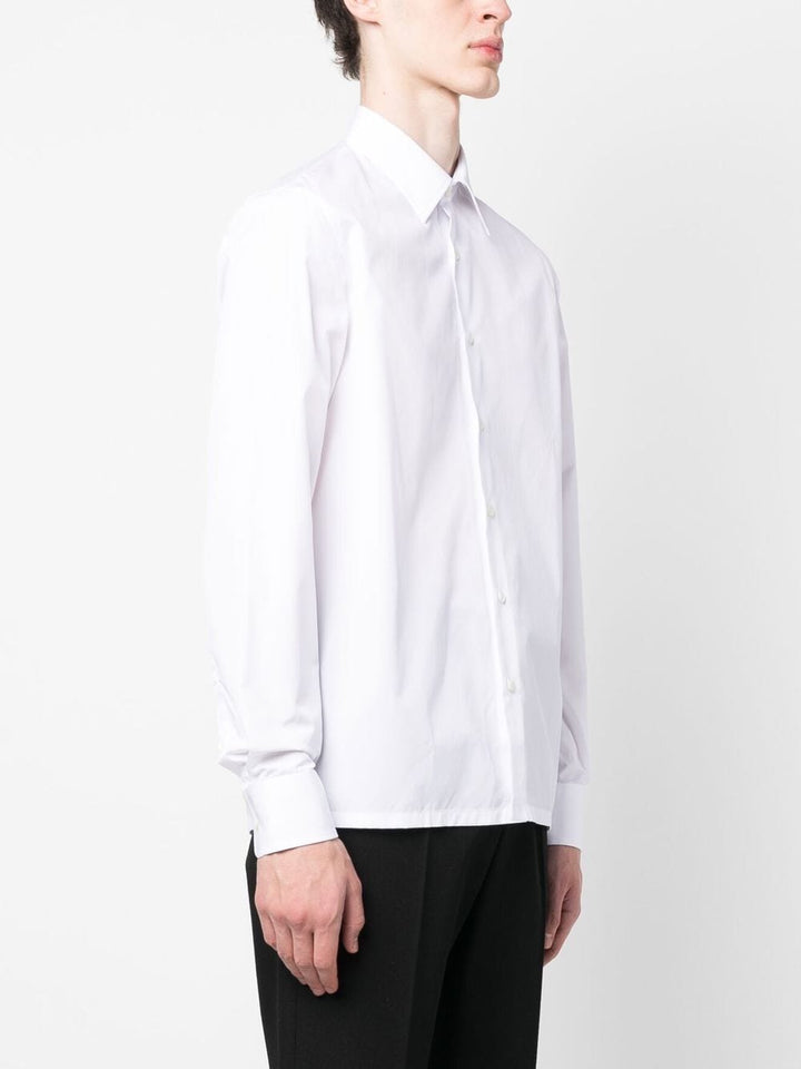 Prada Men Straight-Cut Cotton Shirt