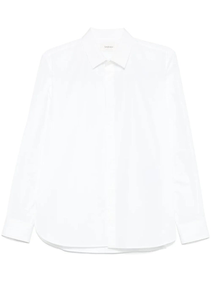 Saint Laurent Men Cotton Poplin Slim Fit Shirt