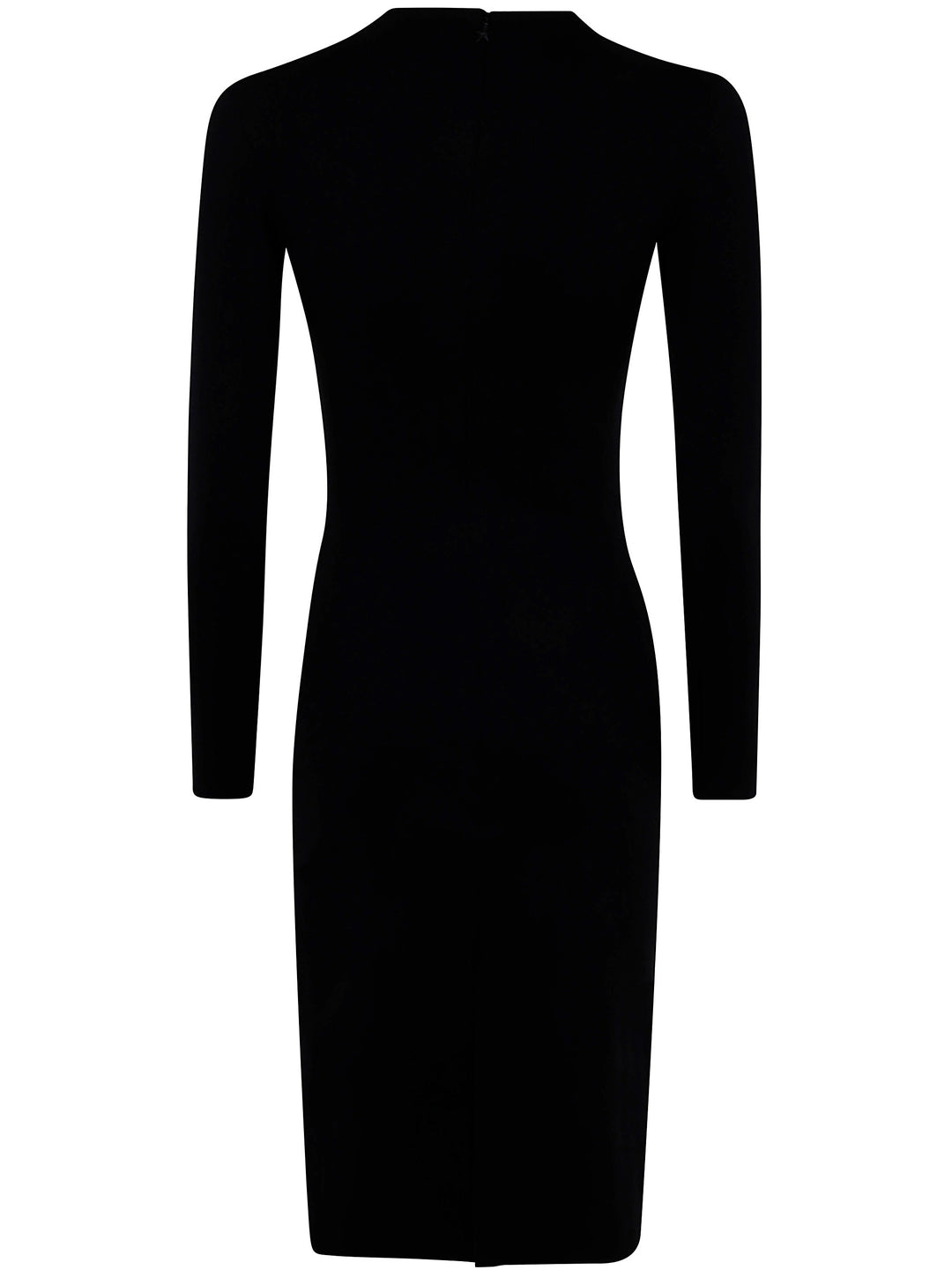 Mugler Women Deep Neck Fit Midi Dress