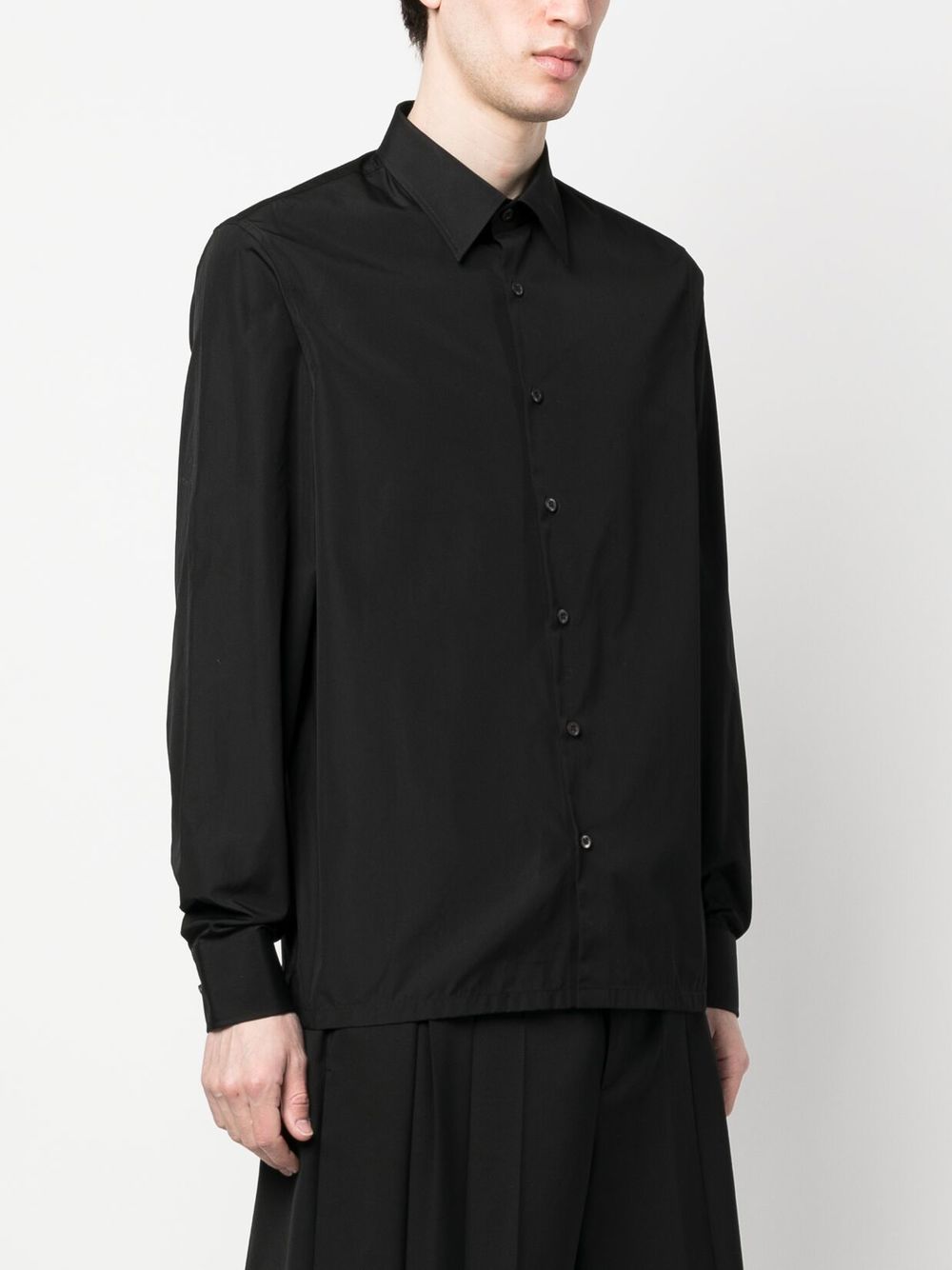 Prada Men Straight-Cut Cotton Shirt