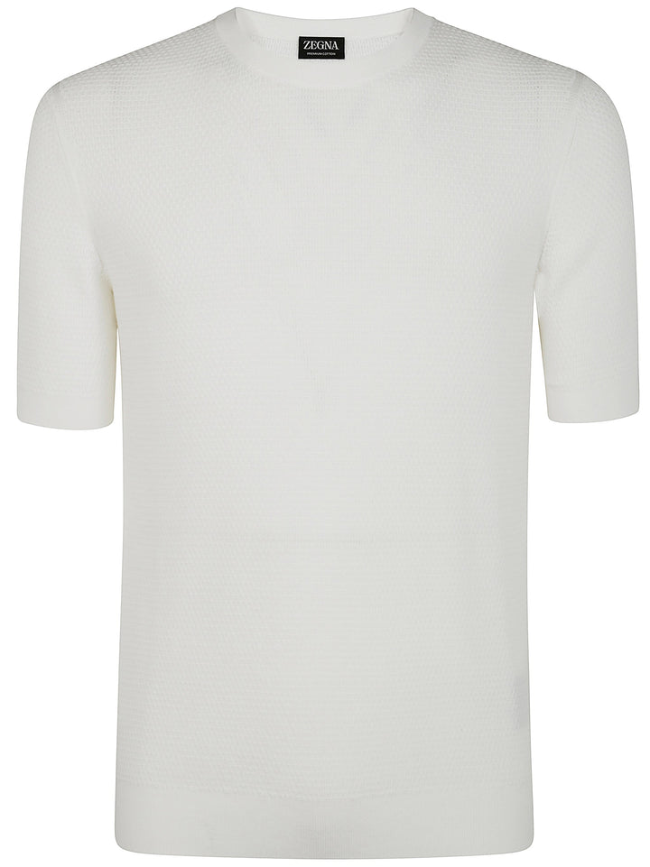 Zegna Men Premium Cotton Stitch T-Shirt