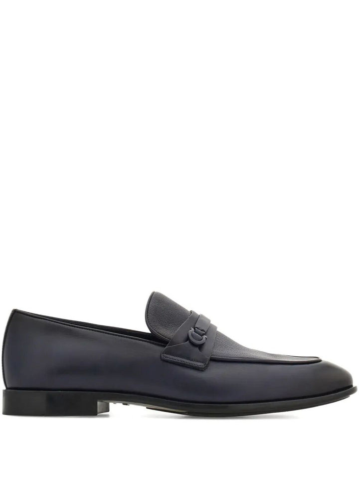 Ferragamo Men Desio Shaded Leather Loafers