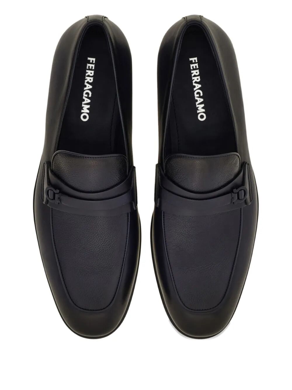 Ferragamo Men Desio Shaded Leather Loafers