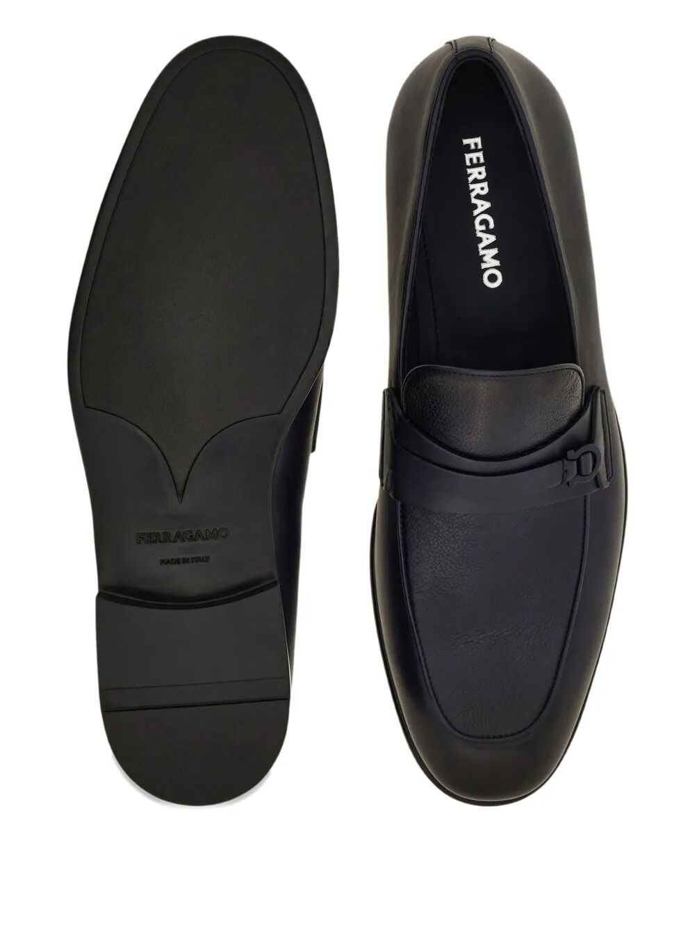 Ferragamo Men Desio Shaded Leather Loafers