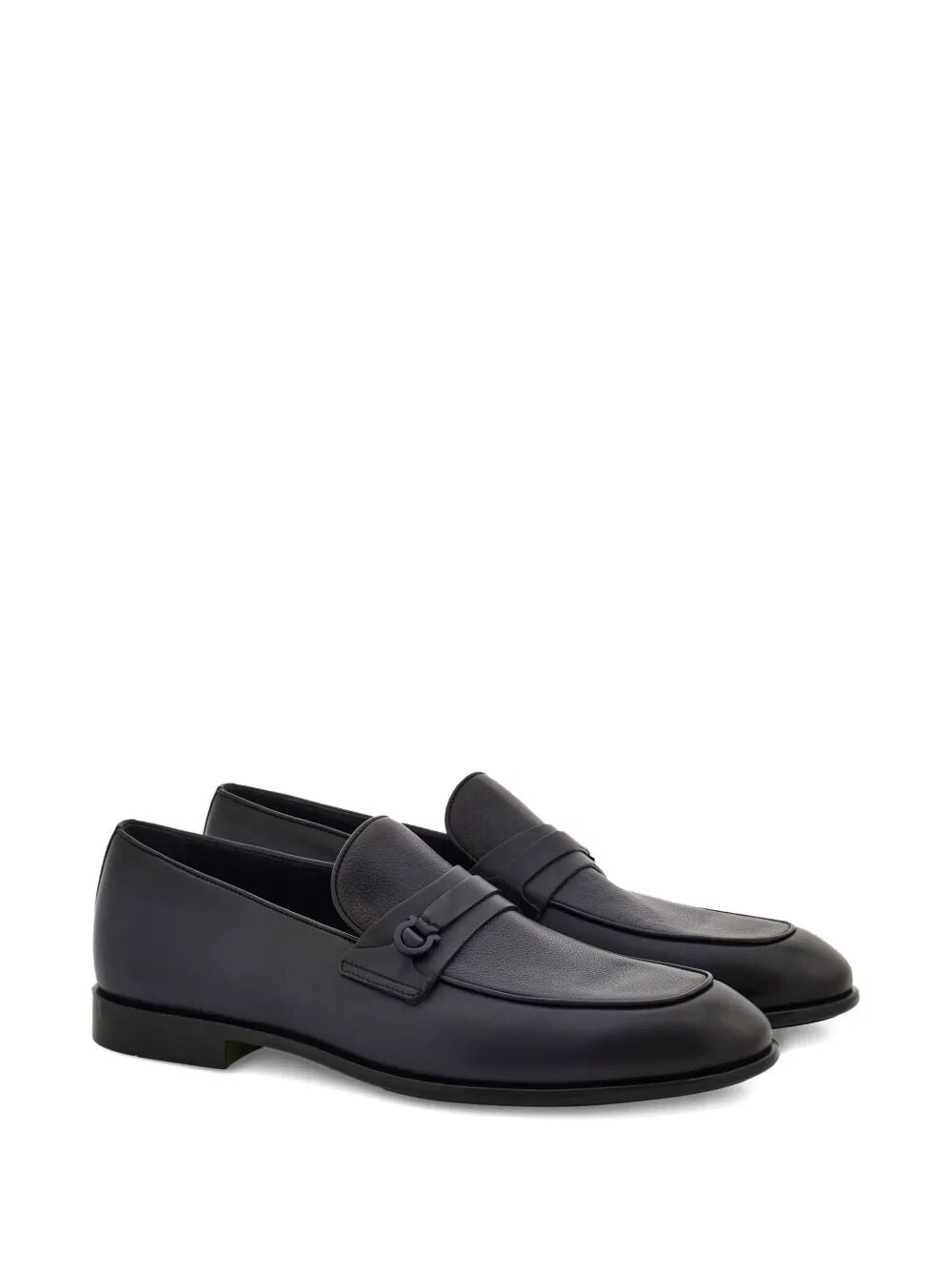 Ferragamo Men Desio Shaded Leather Loafers