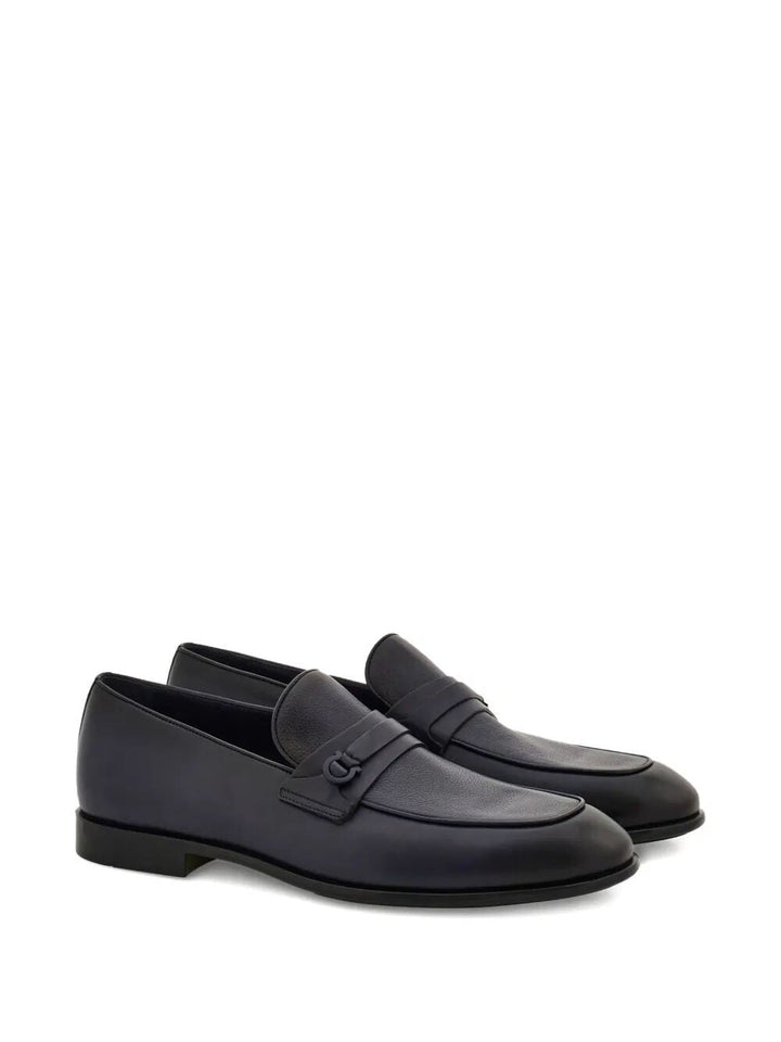 Ferragamo Men Desio Shaded Leather Loafers