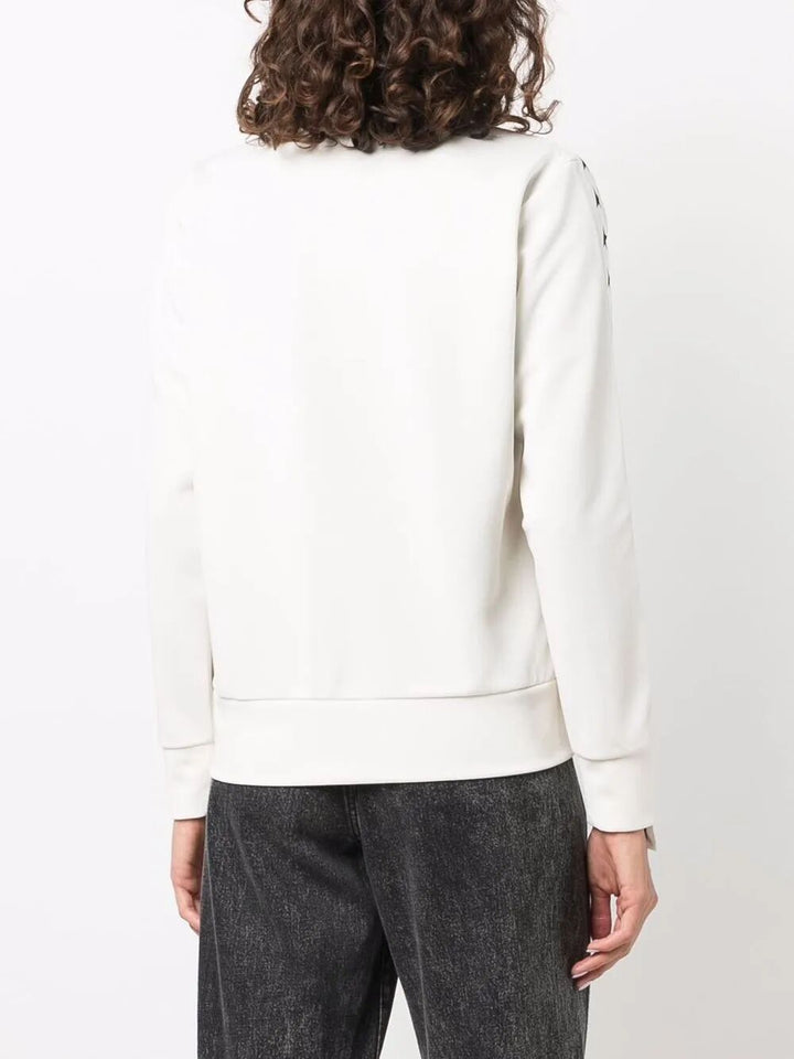 Golden Goose Women Zipped Sweatshirt With Grosgrain Strip And Stars