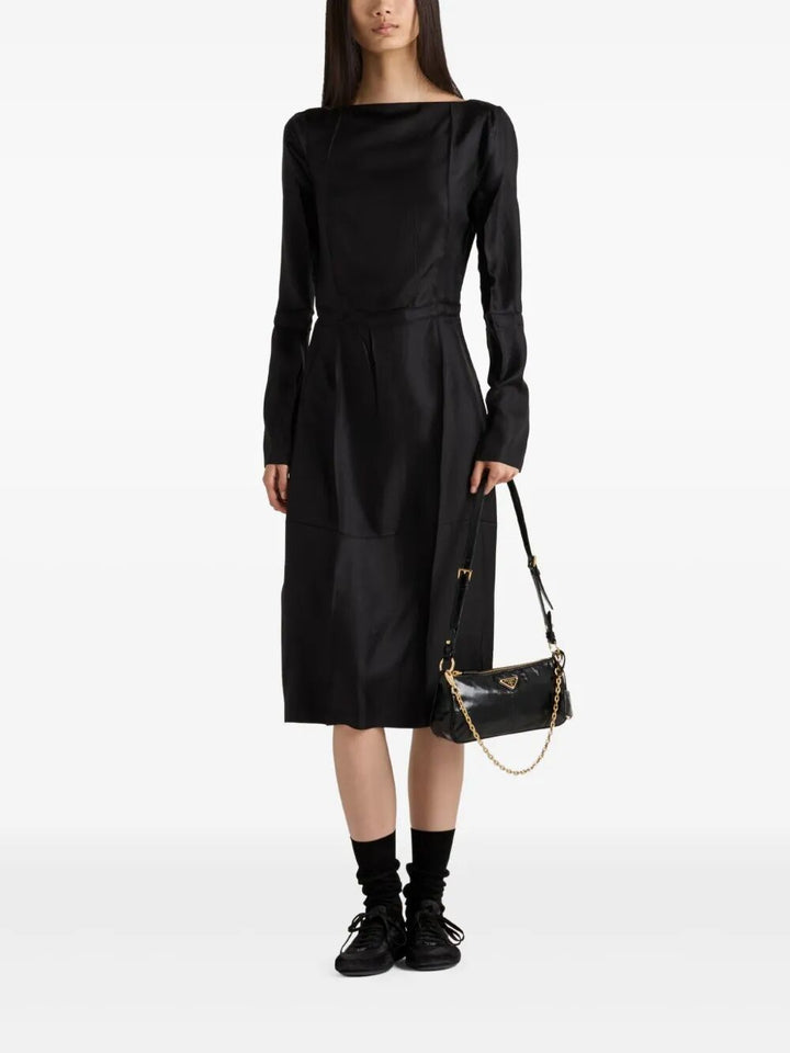 Prada Women Prada Re-Edition 2002 Medium Shiny Finish Leather Shoulder Bag