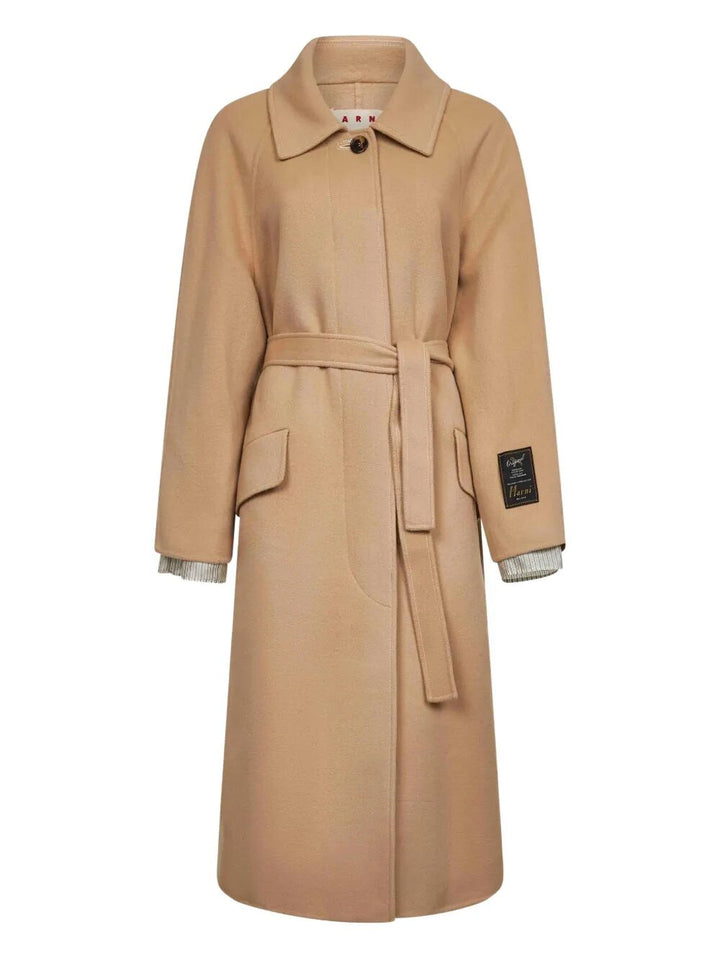 Marni Women Raglan-Sleeves Belted Coat