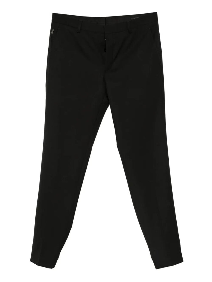 Prada Men Straight Leg Wool Trousers