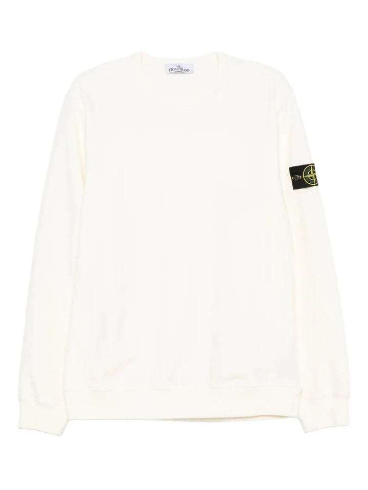 Stone Island Men Cotton Fleece Crew Neck Sweatshirt
