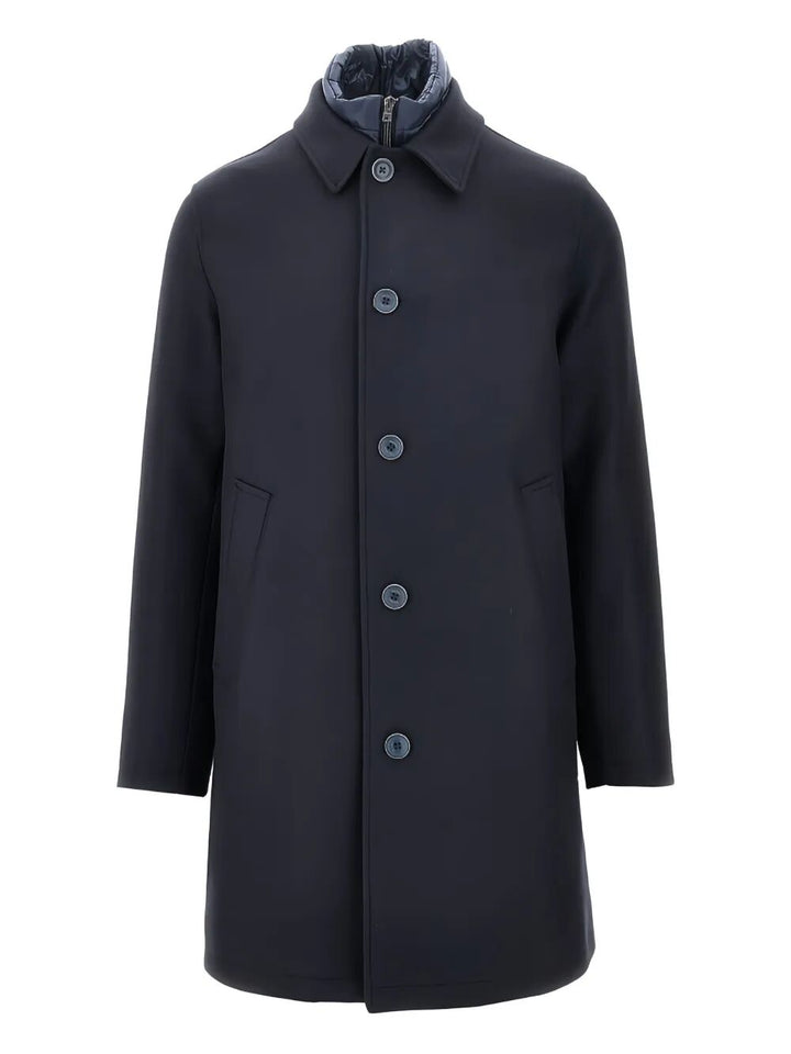 Herno Men Single-Breasted Padded Coat