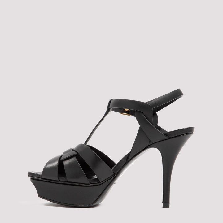 Saint Laurent Leather Tribute Sandals Women