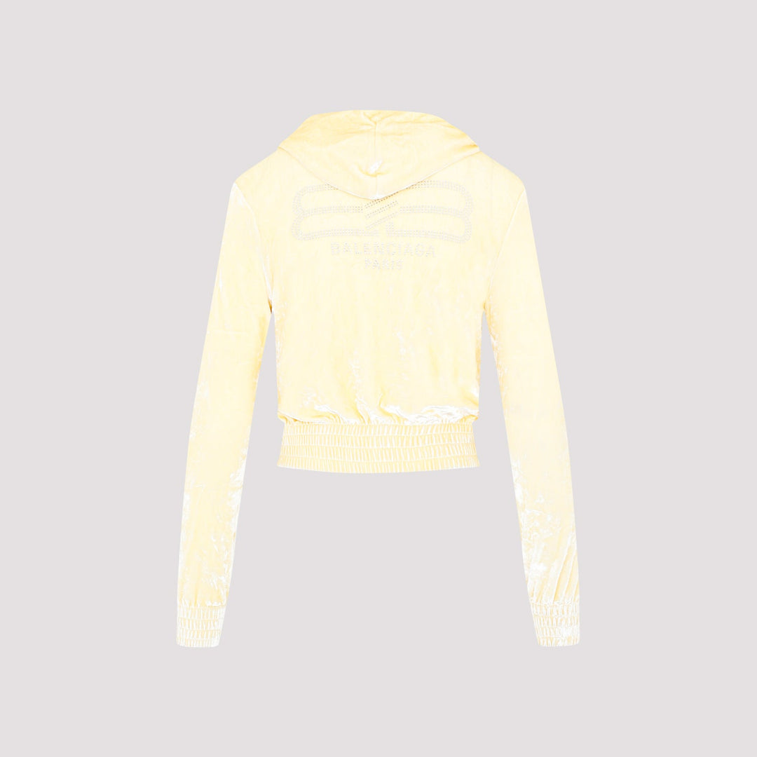 Balenciaga Fitted Zip-Up Hoodie Women