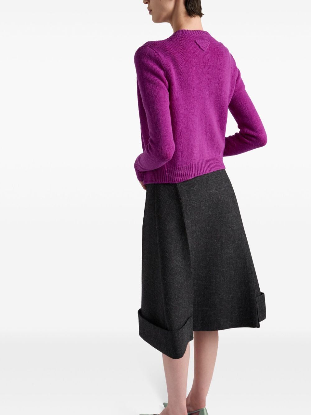 Prada Women Gonna Midi In Stuoia Old