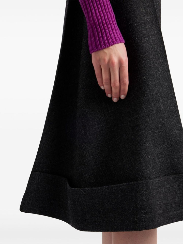 Prada Women Gonna Midi In Stuoia Old