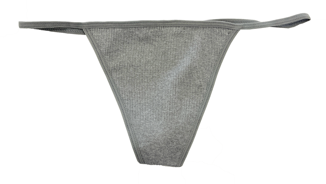 Seamless Rib Strappy Thong, XS-2X