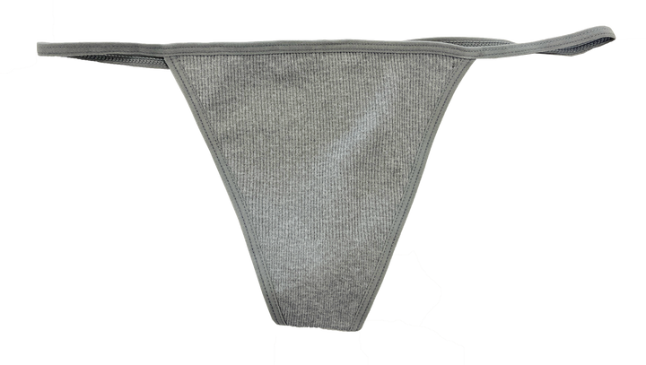 Seamless Rib Strappy Thong, XS-2X