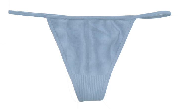 Seamless Rib Strappy Thong, XS-2X
