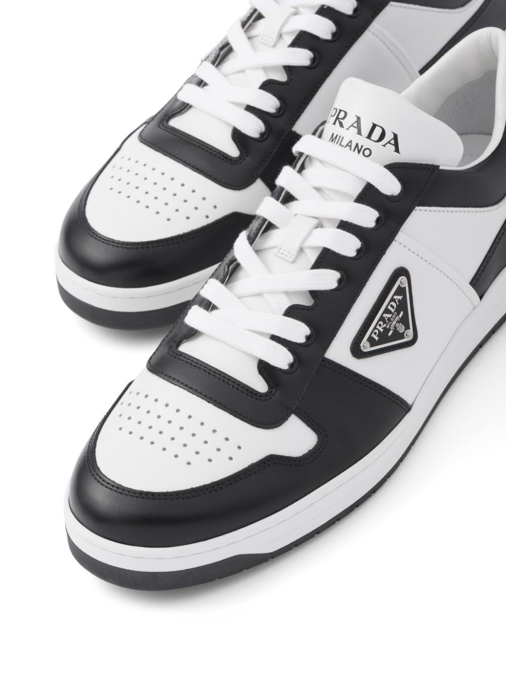 Prada Men Two-Tone Downtown Sneakers