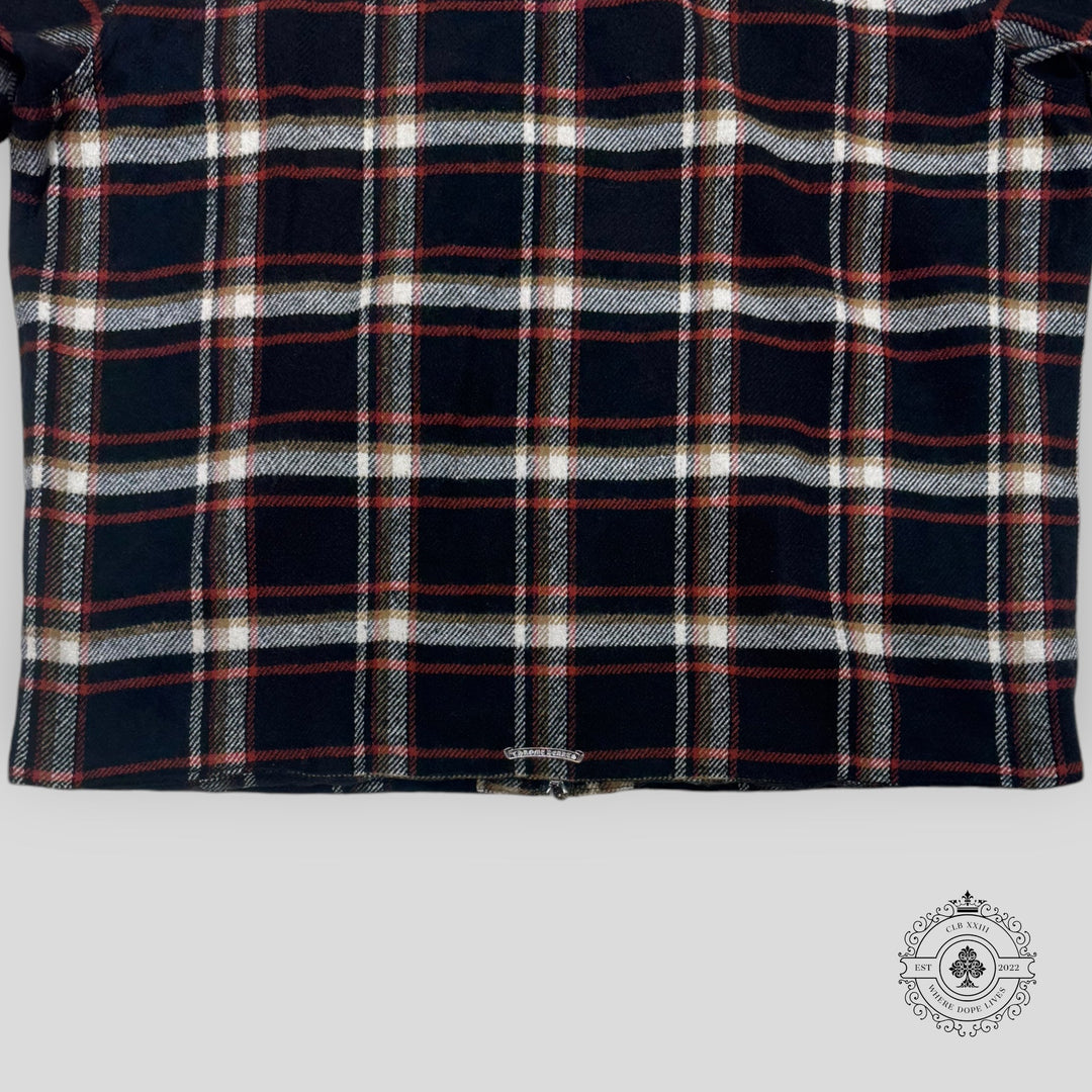 Chrome Hearts Shearling Collar Zip-up Jacket