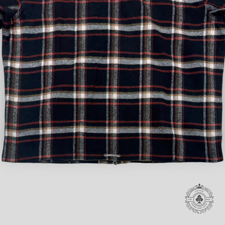 Chrome Hearts Shearling Collar Zip-up Jacket