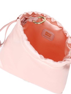 Miu Miu Women Satin Logo Pouch