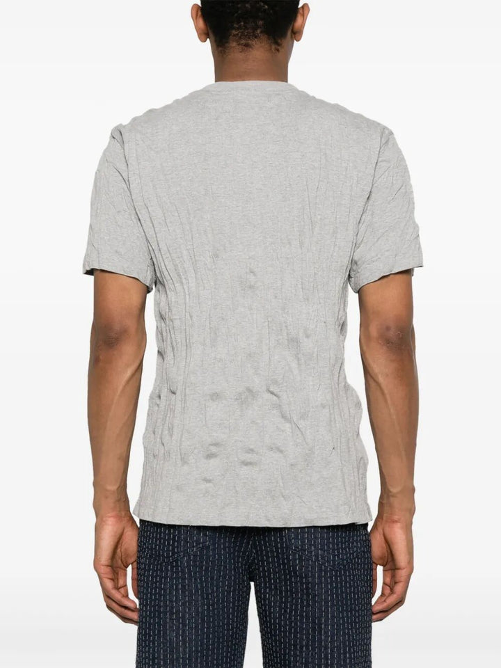 Bottega Veneta Men Graphic Rabbit-Print Crushed Cotton Jersey T-Shirt