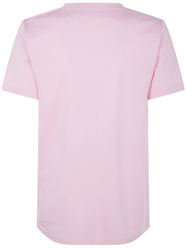 Balmain Women 3 Buttons Balmain Printed T-Shirt